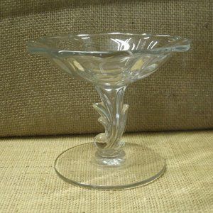 Vintage Fostoria Baroque Pattern Stemmed Dish